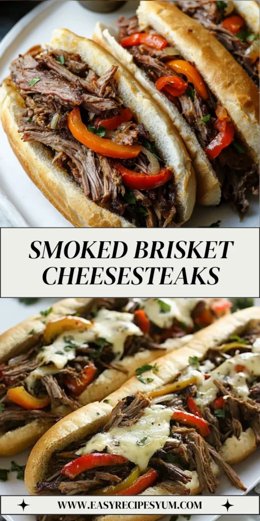 Smoked Brisket Cheesesteaks