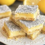 baked Glazed Lemon Poppy Seed Bars