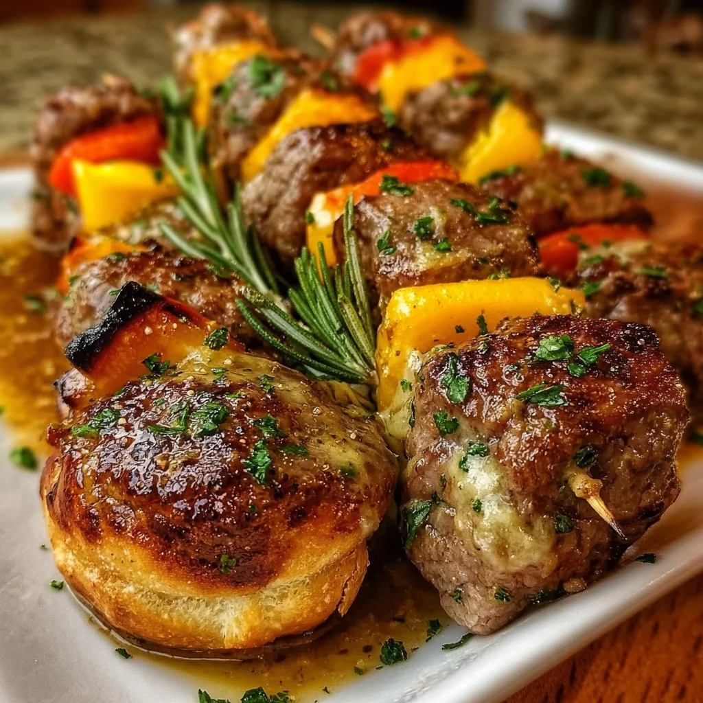 Garlic Parmesan Cheeseburger Bombs: Irresistible Treats!
