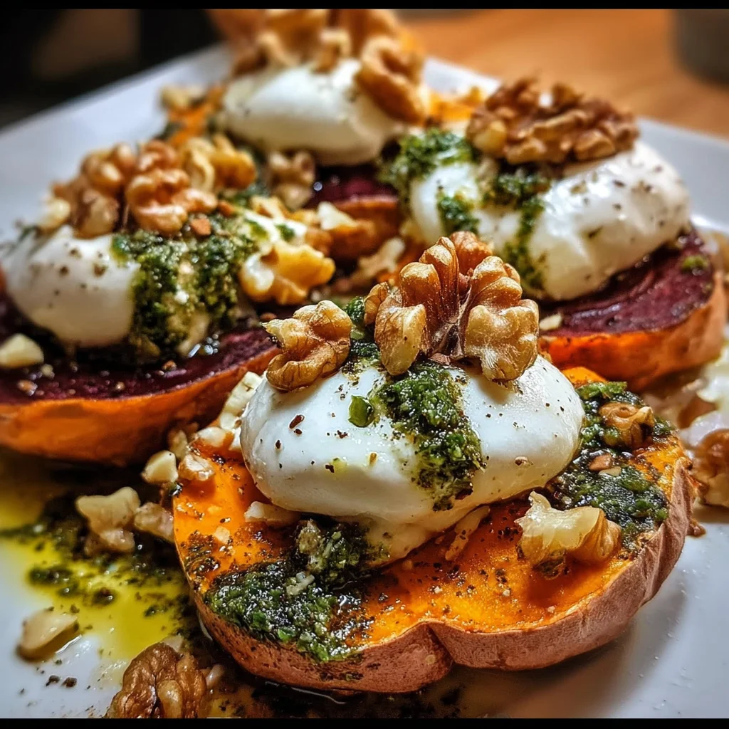 Stuffed Sweet Potatoes with Burrata: A Flavor Delight!