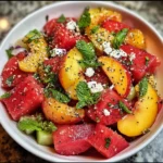 Summer Peach Watermelon Salad: A Refreshing Delight!
