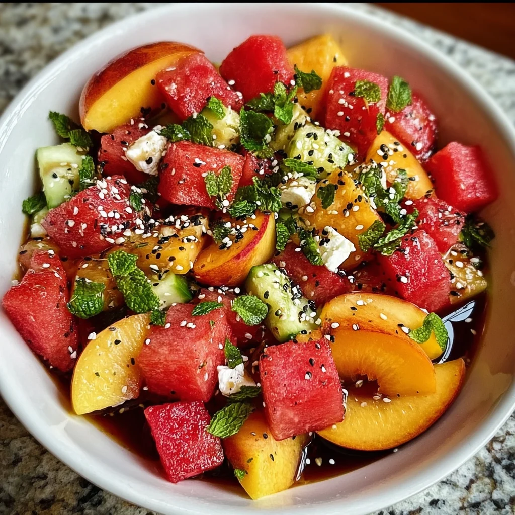 Summer Peach Watermelon Salad: A Refreshing Delight!