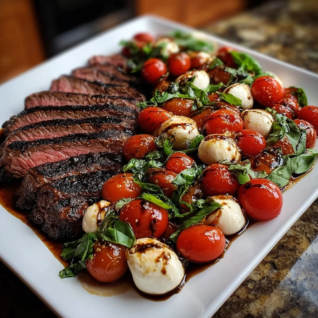 Balsamic Caprese Grilled Flank Steak: A Flavorful Delight!
