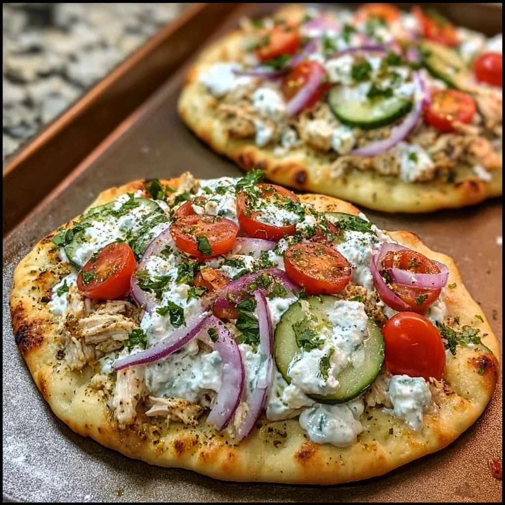 Tzatziki Chicken Pizza: A Quick Delightful Recipe!