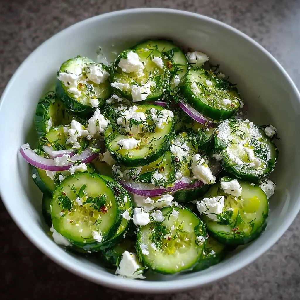 Cucumber Feta Salad: A Refreshing Summer Delight!