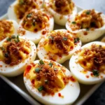 Spicy Chili Garlic Deviled Eggs That Will Ignite Your Tastebuds!