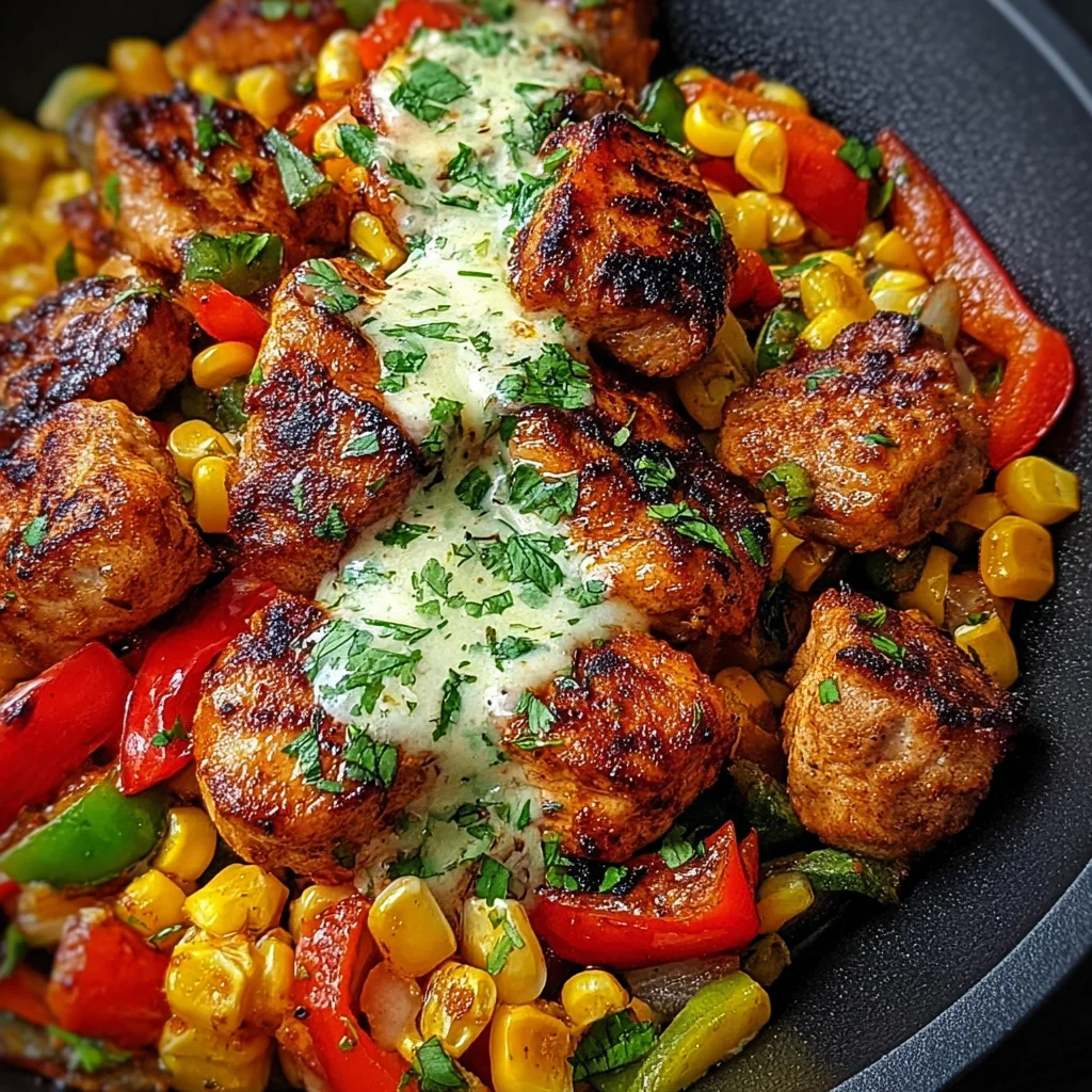 Chipotle Lime Chicken with Corn & Peppers is Irresistible!