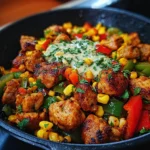 Chipotle Lime Chicken with Corn & Peppers is Irresistible!