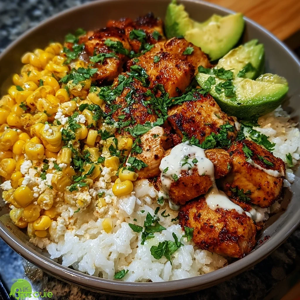 Street Corn Chicken Rice Bowl: A Flavorful Delight!