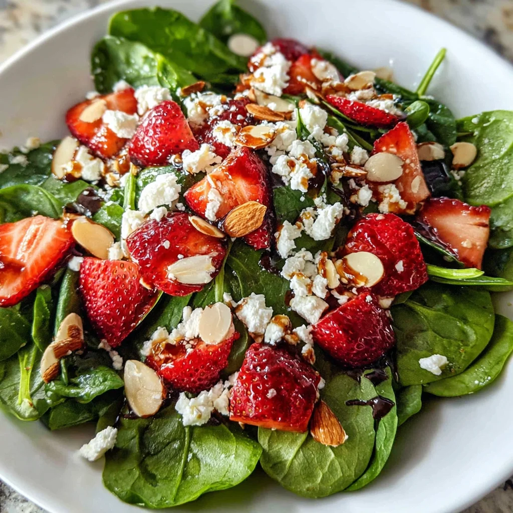 Strawberry spinach salad: A fresh, delicious delight!