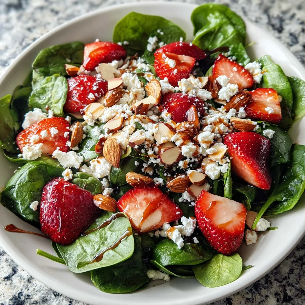 Strawberry spinach salad: A fresh, delicious delight!
