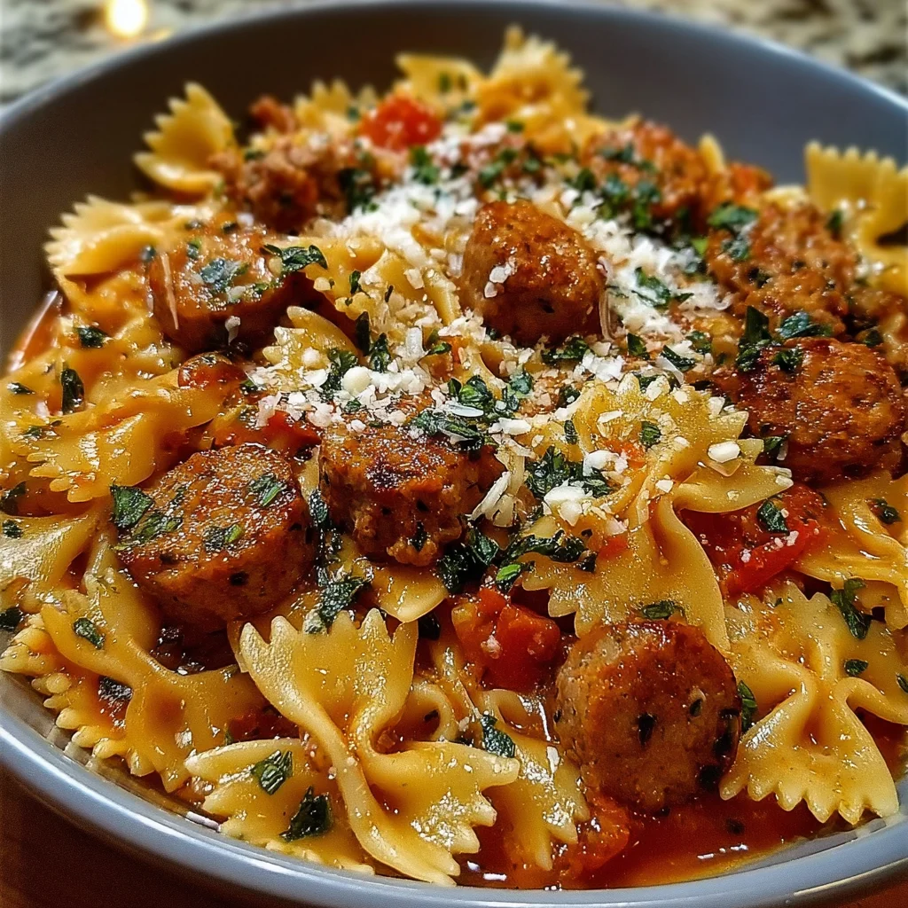 Italian Sausage With Bow Tie Pasta: A Creamy Delight!