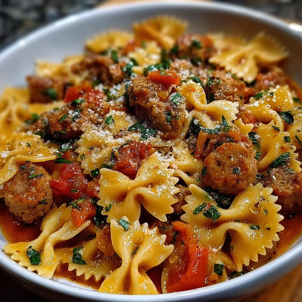 Italian Sausage With Bow Tie Pasta: A Creamy Delight!