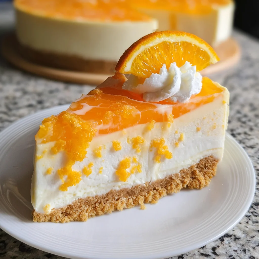 No-Bake Orange Creamsicle Cheesecake is Deliciously Easy!