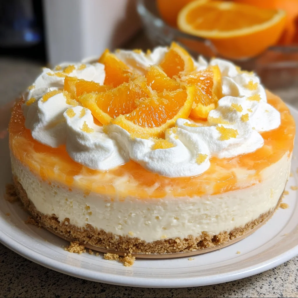 No-Bake Orange Creamsicle Cheesecake is Deliciously Easy!
