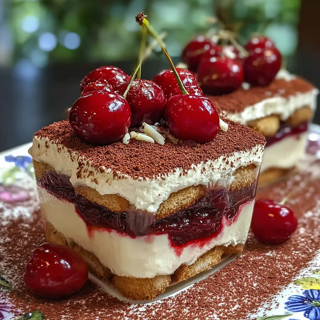 Cherry Amaretto Tiramisu Dessert: A Sweet Delight Awaits!