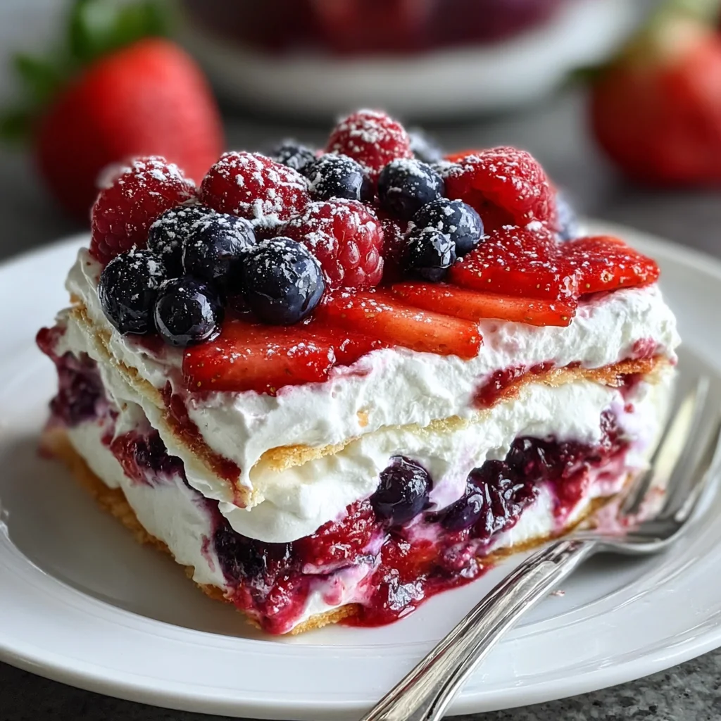 No Bake Summer Berry Lasagna: Delight in a Cool Treat!