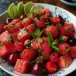 Watermelon Lime Mint Salad: Refreshing Summer Delight!
