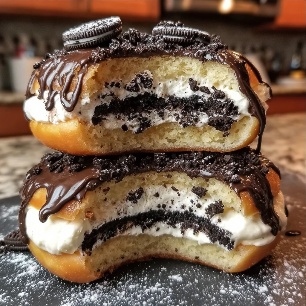 Oreo Cheesecake Stuffed Donut Burger: A Sweet Surprise!