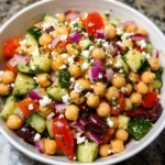 Mediterranean chickpea salad: A refreshing delight!