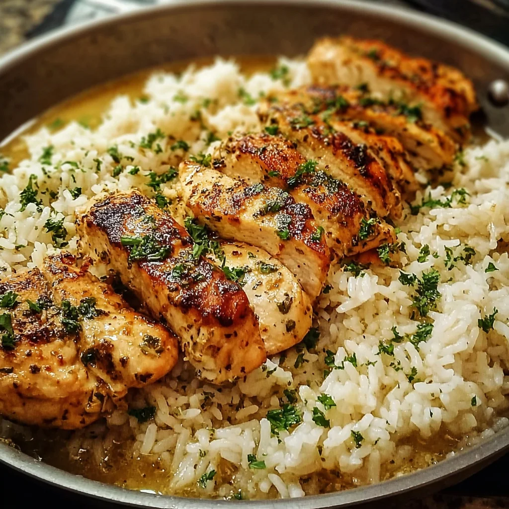 Chicken Scampi with Garlic Parmesan Rice Will Delight You!