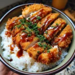 Japanese Katsu Bowls with Tonkatsu Sauce are irresistible!