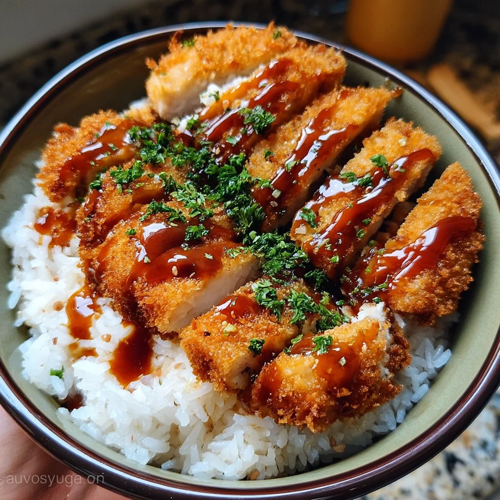 Japanese Katsu Bowls with Tonkatsu Sauce are irresistible!