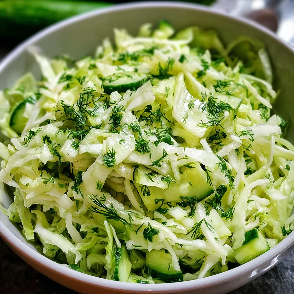 Green Cabbage Cucumber Salad: A Refreshing Delight!