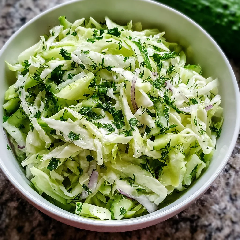Green Cabbage Cucumber Salad: A Refreshing Delight!