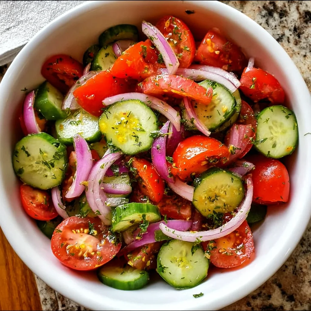 Refreshing Cucumber Tomato Salad Recipe That's Irresistible!