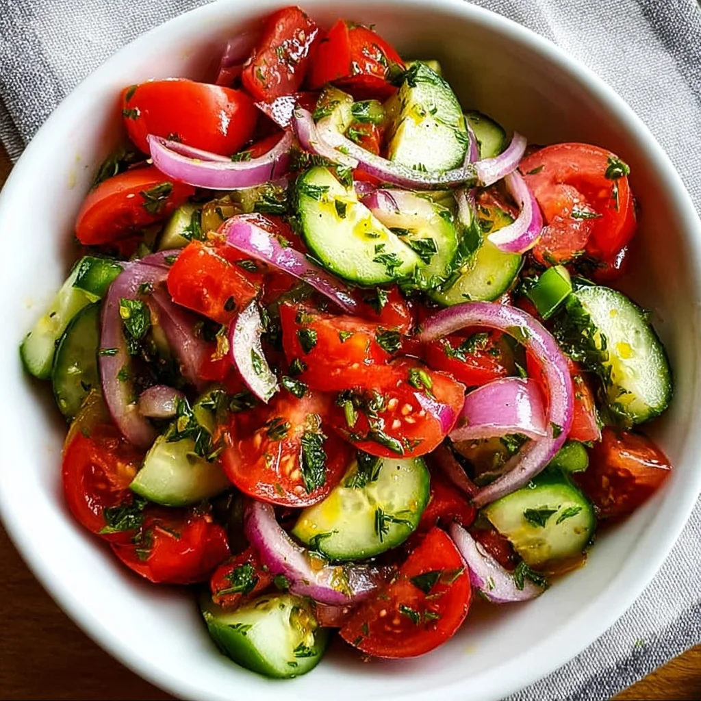 Refreshing Cucumber Tomato Salad Recipe That's Irresistible!