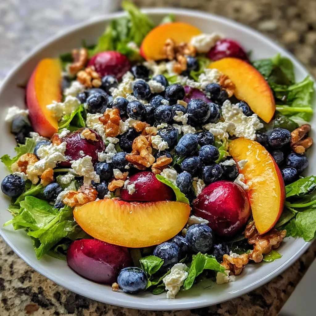 Blueberry Peach Feta Salad: A Refreshing Delight Awaits!