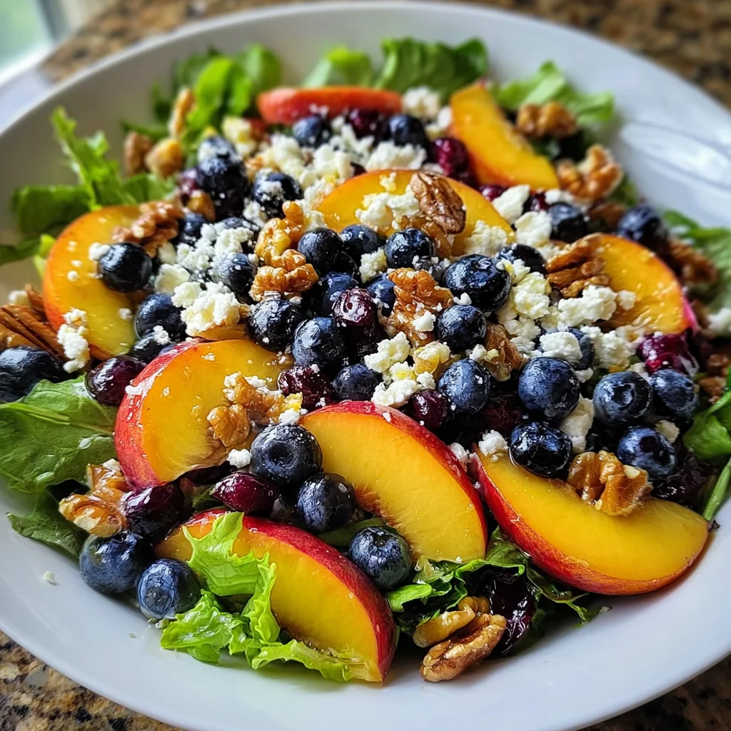 Blueberry Peach Feta Salad: A Refreshing Delight Awaits!