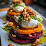 Sweet Potato & Beet Stacks with Pesto Delight Your Taste Buds!