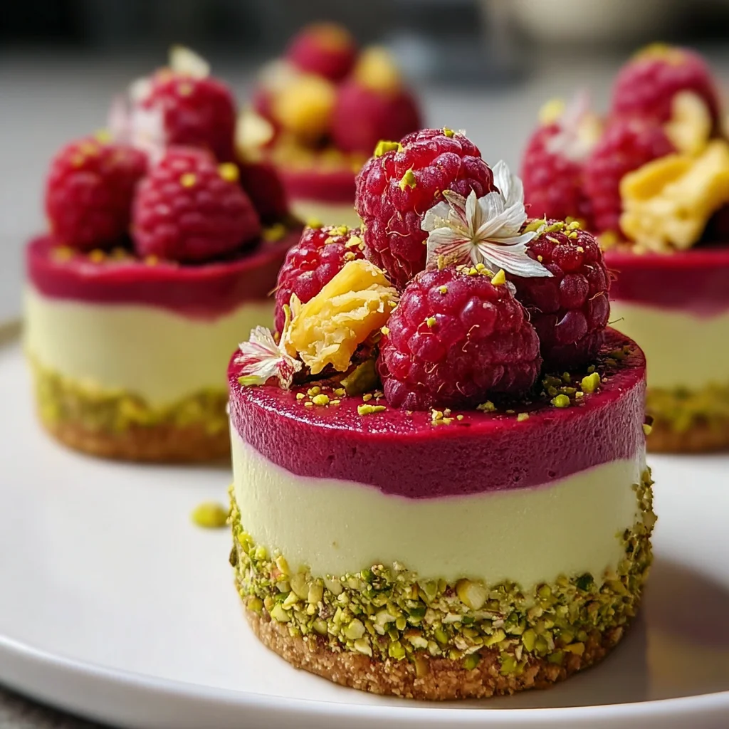 Raspberry Pistachio Mousse Cakes: A Delightful Treat!
