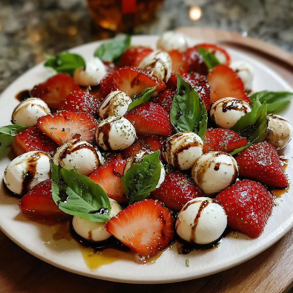 Balsamic Strawberry Caprese: A Fresh Delight Awaits!