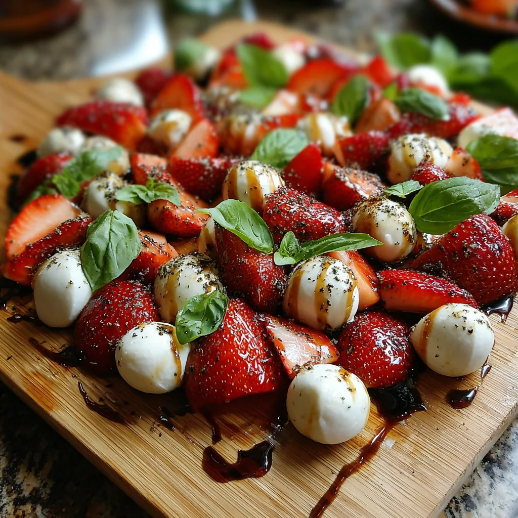 Balsamic Strawberry Caprese: A Fresh Delight Awaits!