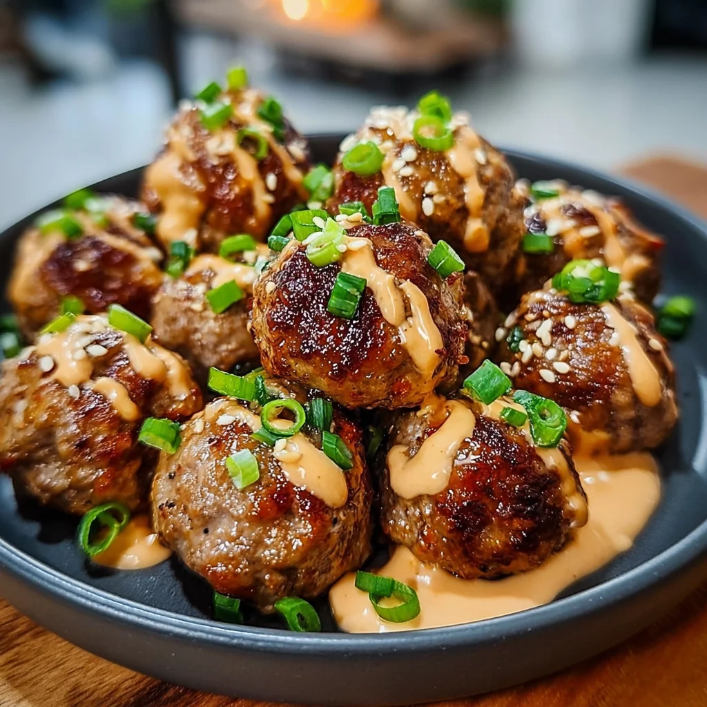Korean BBQ Meatballs with Spicy Mayo Dip: Try This Recipe!
