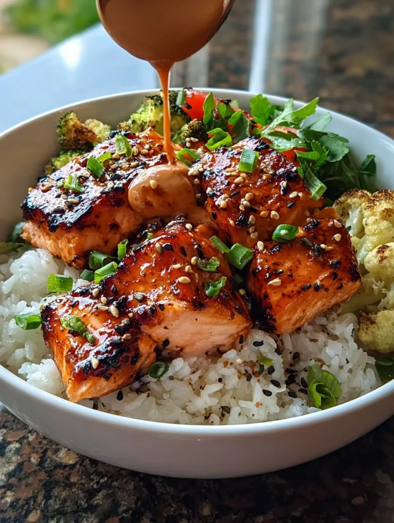 Sriracha Honey Salmon Bowls: Delight in Healthy Flavor!