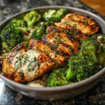 Grilled Chicken & Broccoli Bowls with Creamy Garlic Sauce: A Delicious Meal!
