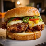 Jalapeno Honey Drenched Crispy Fried Chicken Sandwich is Irresistible!