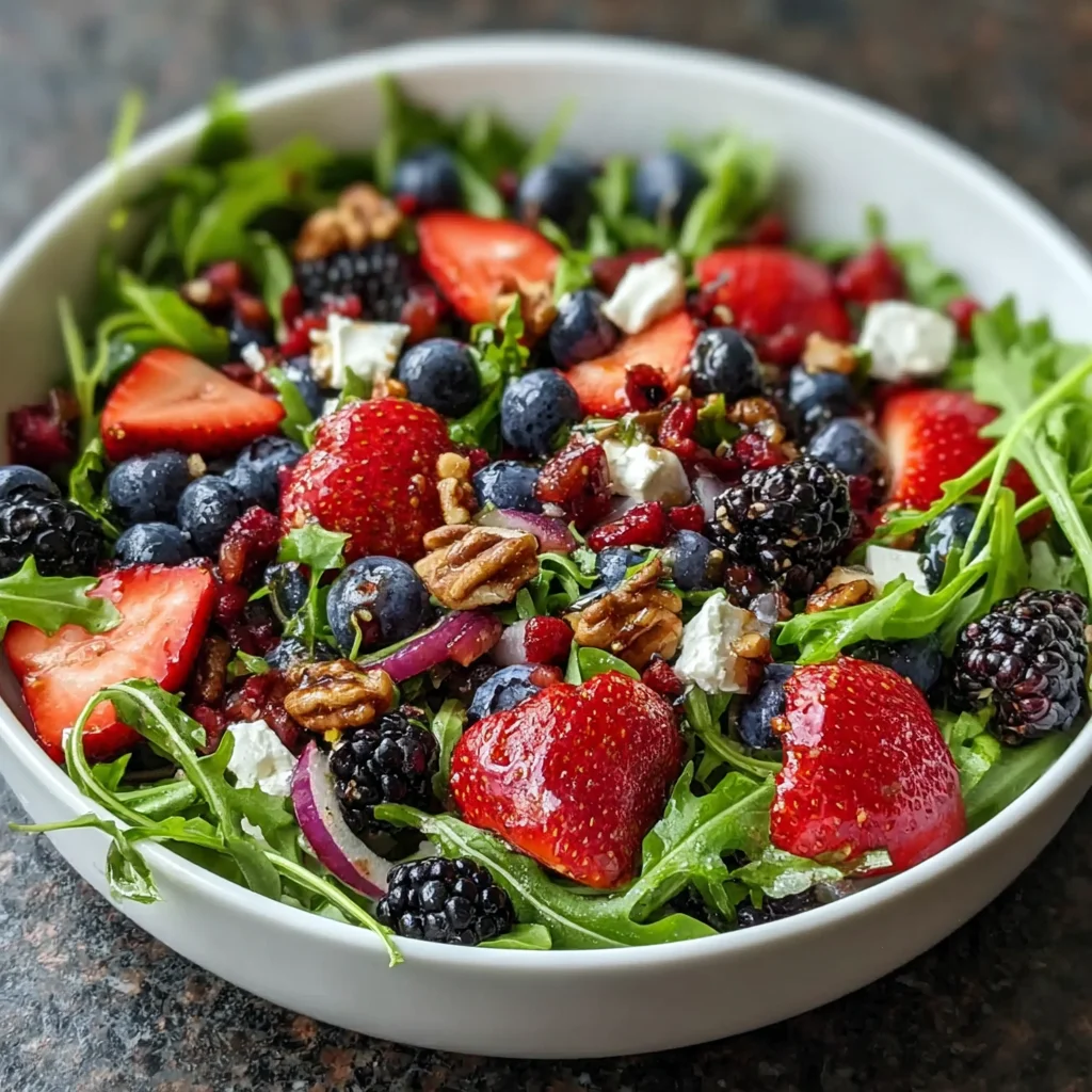Berry Arugula Salad: A Refreshing Taste of Summer!