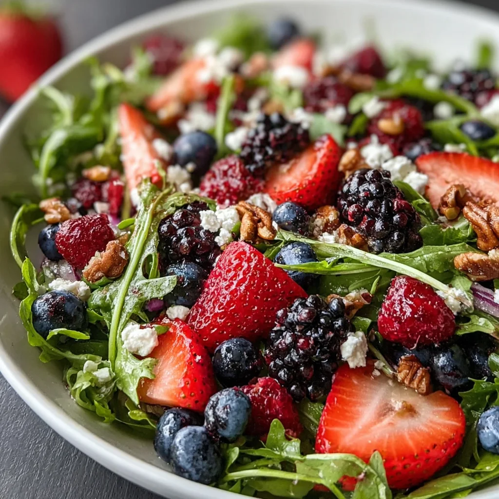 Berry Arugula Salad: A Refreshing Taste of Summer!