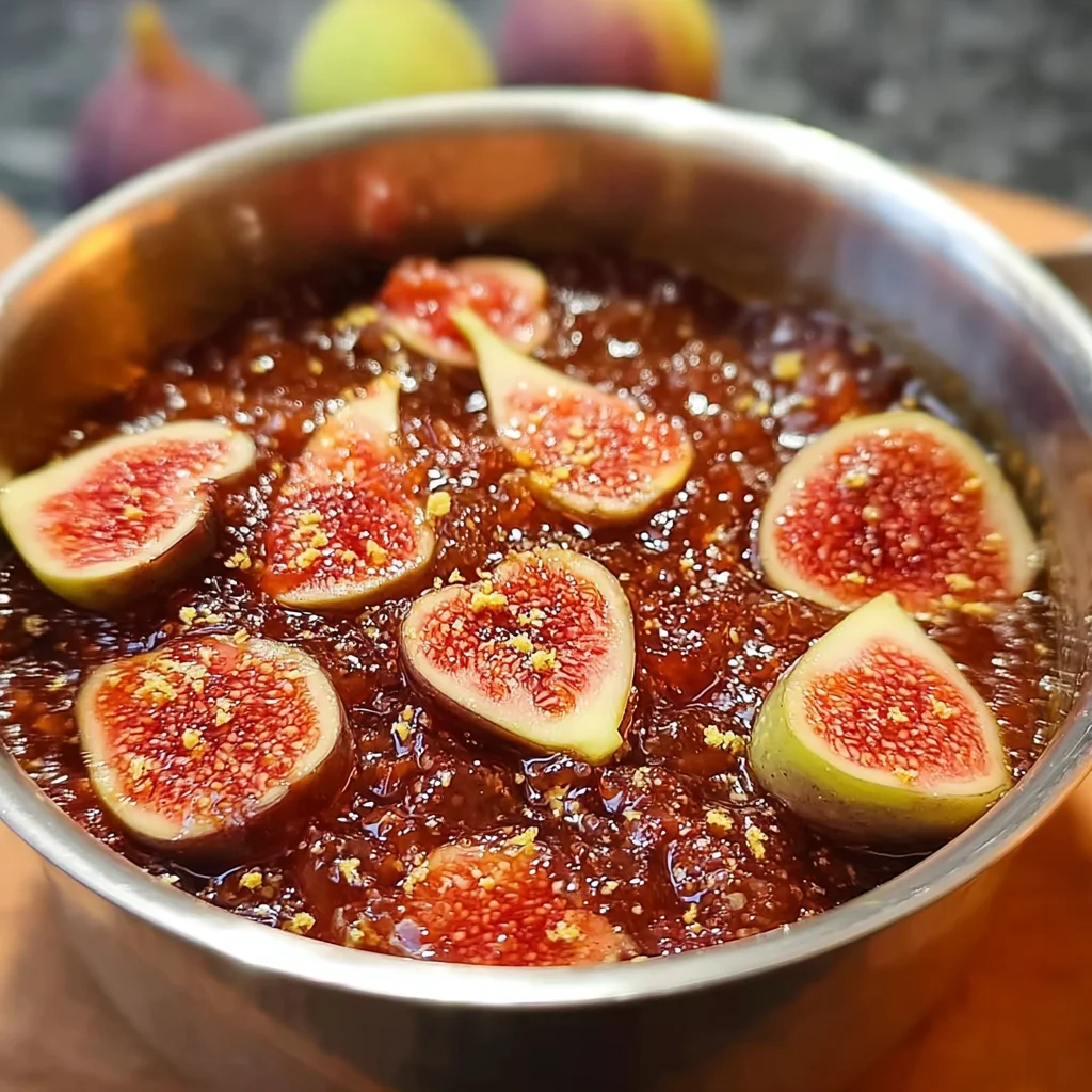 Fresh Fig Jam with Lemon Zest: A Simple Recipe Delight!