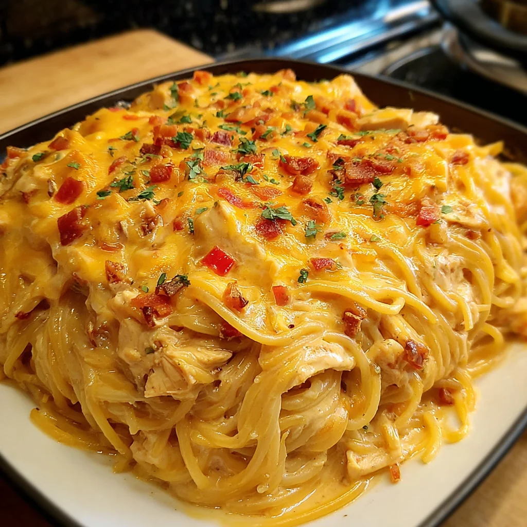 Spicy Southern Cheesy Chicken Spaghetti Casserole: A Must-Try!