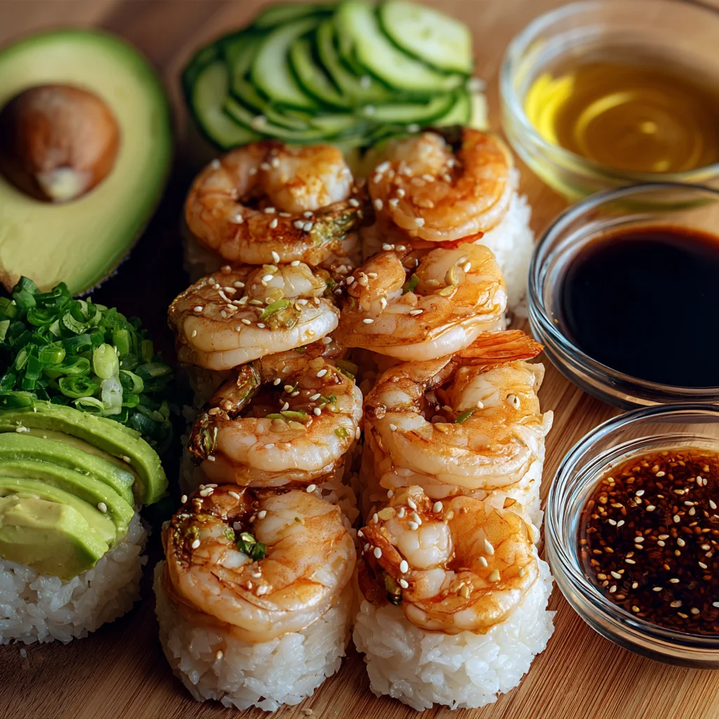 SPICY SHRIMP SUSHI STACKS: A Delicious Layered Treat!