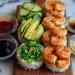 SPICY SHRIMP SUSHI STACKS: A Delicious Layered Treat!