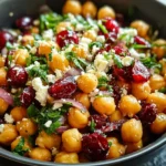 Feta & Cranberry Chickpeas with Lemon Vinaigrette: Try This Delightful Recipe!