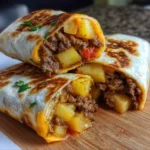 Cheesy Beef Potato Burritos: A Flavorful Delight Awaits!