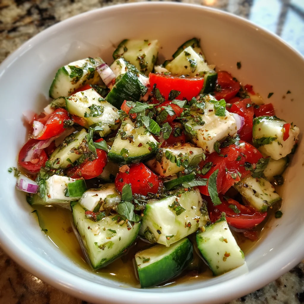 Fresh Cucumber Caprese Salad: A Deliciously Easy Recipe!